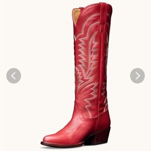 BRAND NEW IN BOX Tecovas The Abby Boot in Crimson Cowhide Size 9